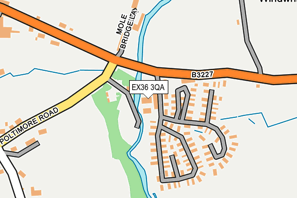 EX36 3QA map - OS OpenMap – Local (Ordnance Survey)