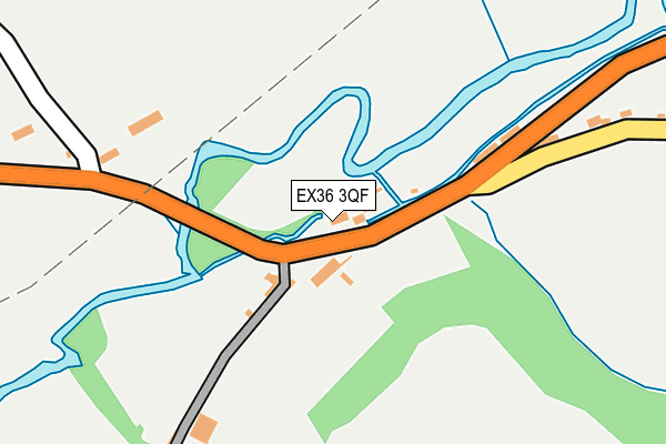 EX36 3QF map - OS OpenMap – Local (Ordnance Survey)