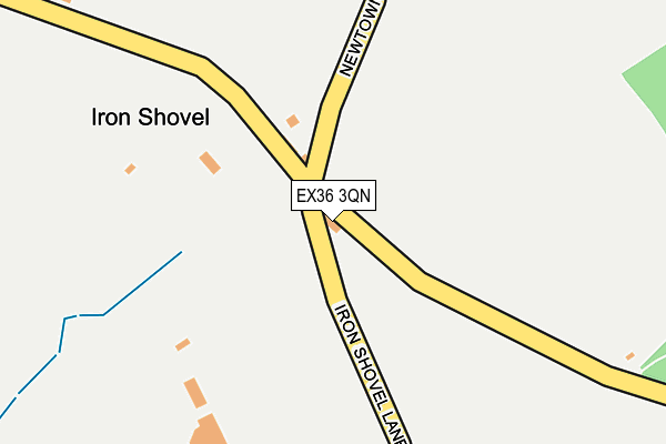 EX36 3QN map - OS OpenMap – Local (Ordnance Survey)