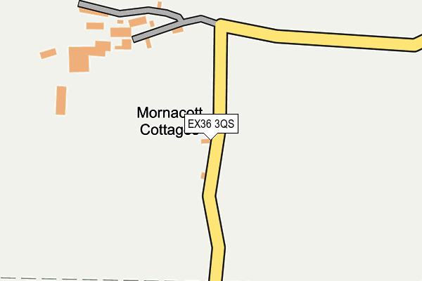 EX36 3QS map - OS OpenMap – Local (Ordnance Survey)