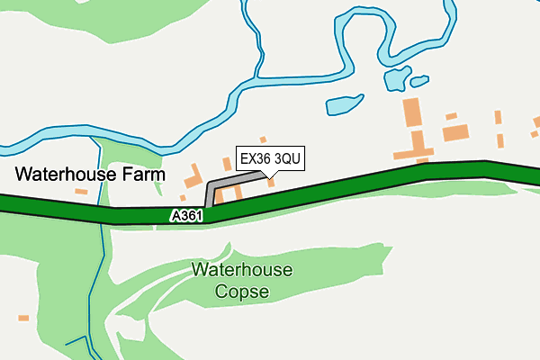 EX36 3QU map - OS OpenMap – Local (Ordnance Survey)