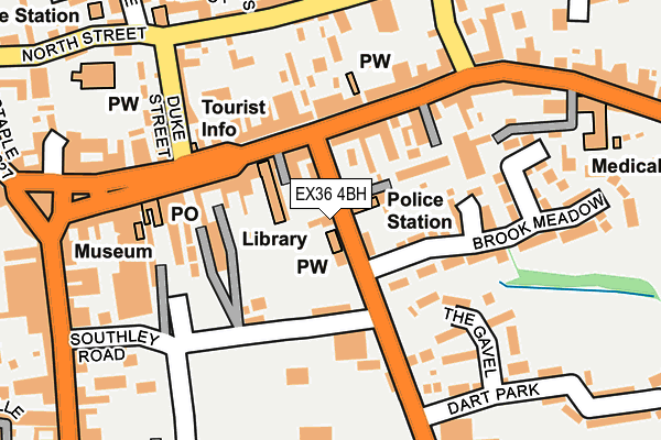 EX36 4BH map - OS OpenMap – Local (Ordnance Survey)