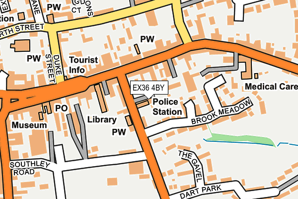 EX36 4BY map - OS OpenMap – Local (Ordnance Survey)