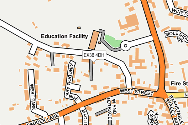 EX36 4DH map - OS OpenMap – Local (Ordnance Survey)