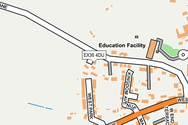 EX36 4DU map - OS OpenMap – Local (Ordnance Survey)