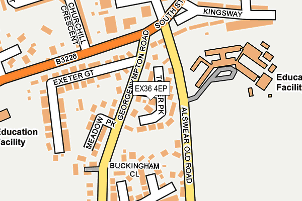 EX36 4EP map - OS OpenMap – Local (Ordnance Survey)