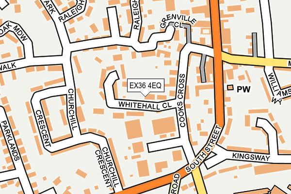 EX36 4EQ map - OS OpenMap – Local (Ordnance Survey)