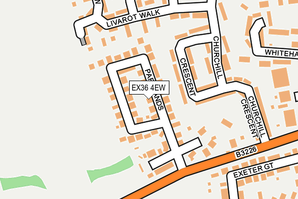 EX36 4EW map - OS OpenMap – Local (Ordnance Survey)
