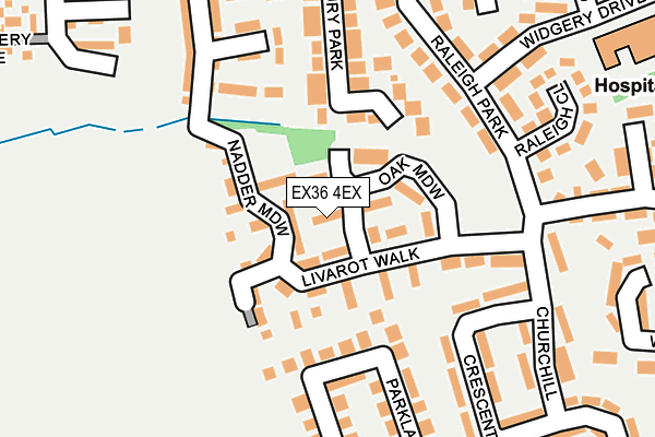 EX36 4EX map - OS OpenMap – Local (Ordnance Survey)