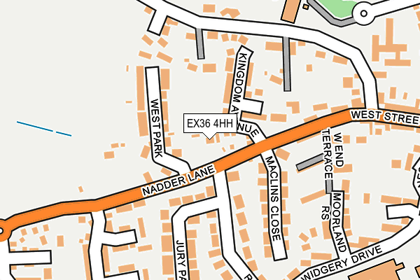 EX36 4HH map - OS OpenMap – Local (Ordnance Survey)