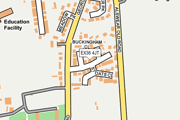 EX36 4JT map - OS OpenMap – Local (Ordnance Survey)