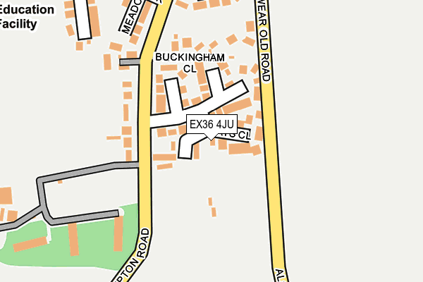 EX36 4JU map - OS OpenMap – Local (Ordnance Survey)