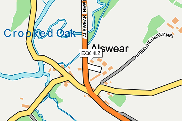EX36 4LZ map - OS OpenMap – Local (Ordnance Survey)