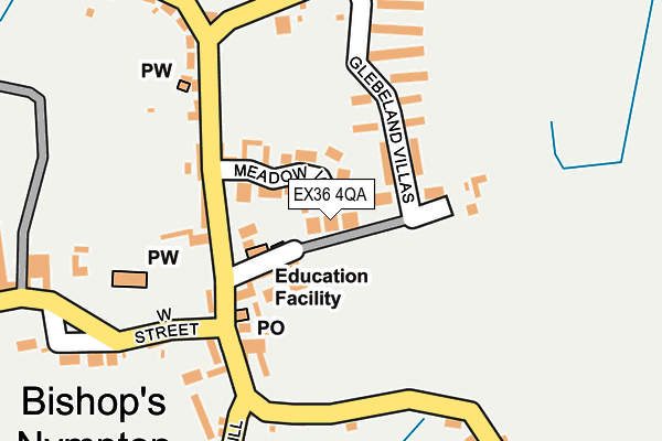EX36 4QA map - OS OpenMap – Local (Ordnance Survey)