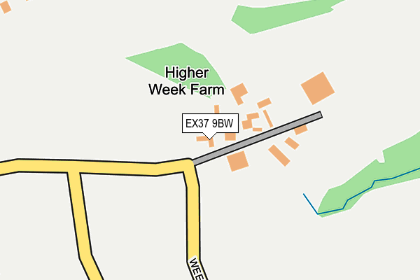 EX37 9BW map - OS OpenMap – Local (Ordnance Survey)