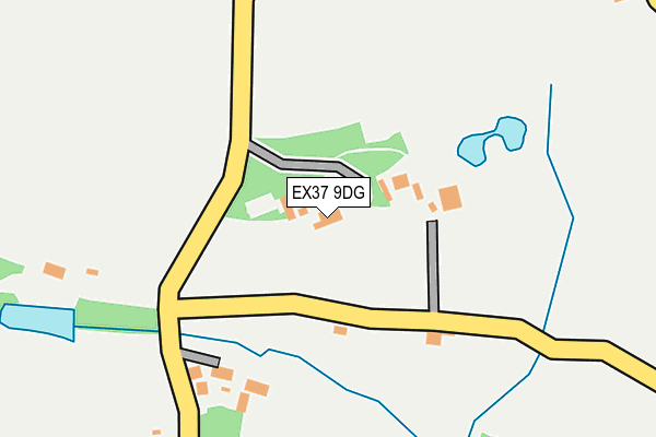 EX37 9DG map - OS OpenMap – Local (Ordnance Survey)