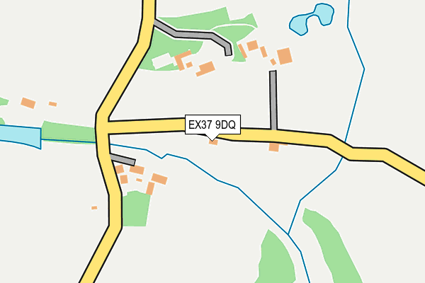EX37 9DQ map - OS OpenMap – Local (Ordnance Survey)