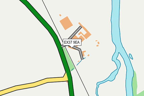 EX37 9EA map - OS OpenMap – Local (Ordnance Survey)