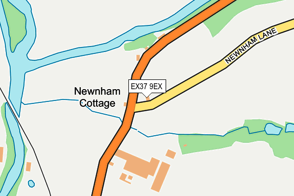 EX37 9EX map - OS OpenMap – Local (Ordnance Survey)