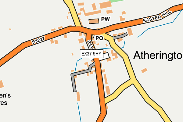 EX37 9HY map - OS OpenMap – Local (Ordnance Survey)