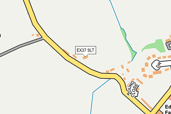 EX37 9LT map - OS OpenMap – Local (Ordnance Survey)
