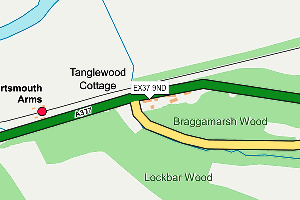 EX37 9ND map - OS OpenMap – Local (Ordnance Survey)