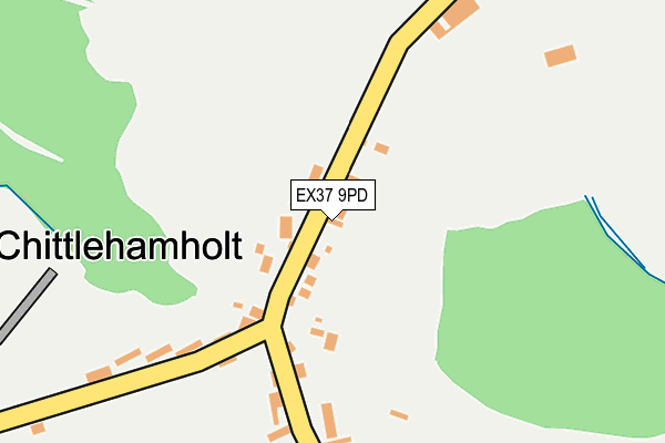EX37 9PD map - OS OpenMap – Local (Ordnance Survey)