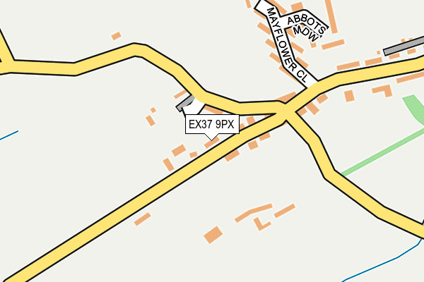 EX37 9PX map - OS OpenMap – Local (Ordnance Survey)
