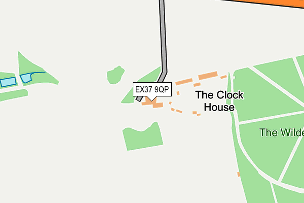 EX37 9QP map - OS OpenMap – Local (Ordnance Survey)
