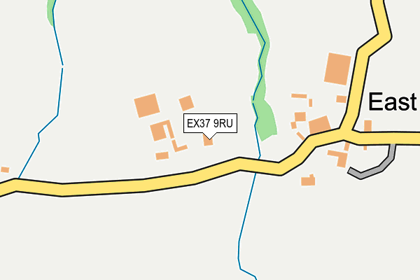 EX37 9RU map - OS OpenMap – Local (Ordnance Survey)