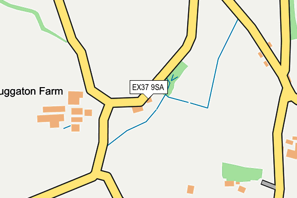 EX37 9SA map - OS OpenMap – Local (Ordnance Survey)