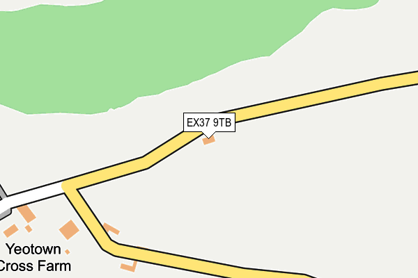 EX37 9TB map - OS OpenMap – Local (Ordnance Survey)