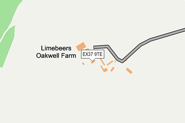 EX37 9TE map - OS OpenMap – Local (Ordnance Survey)