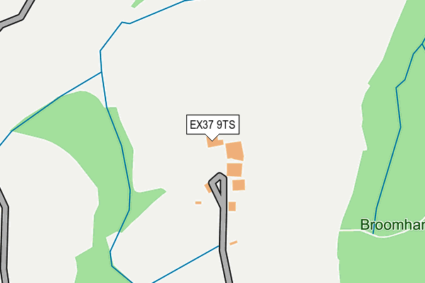 EX37 9TS map - OS OpenMap – Local (Ordnance Survey)