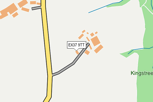 EX37 9TT map - OS OpenMap – Local (Ordnance Survey)