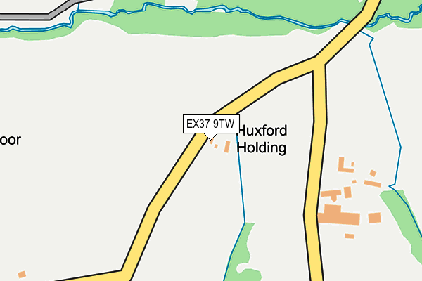 EX37 9TW map - OS OpenMap – Local (Ordnance Survey)