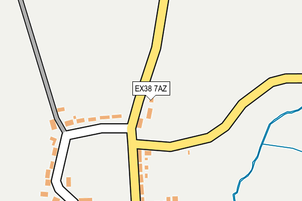 EX38 7AZ map - OS OpenMap – Local (Ordnance Survey)