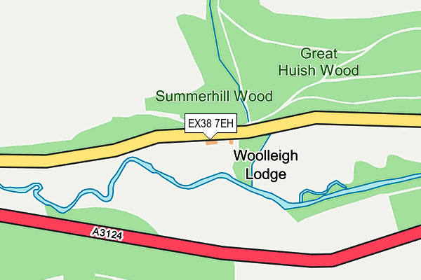 EX38 7EH map - OS OpenMap – Local (Ordnance Survey)