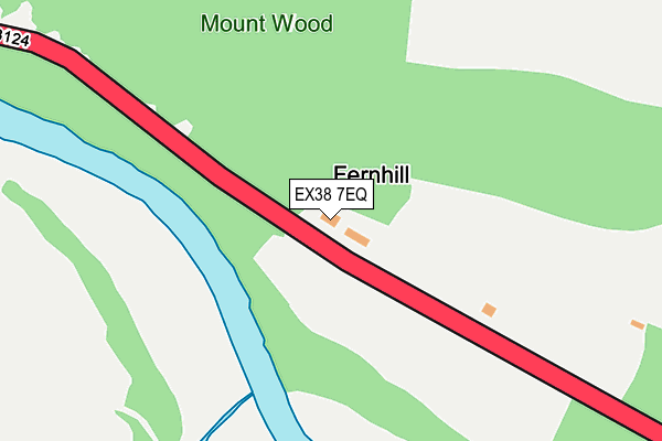 EX38 7EQ map - OS OpenMap – Local (Ordnance Survey)