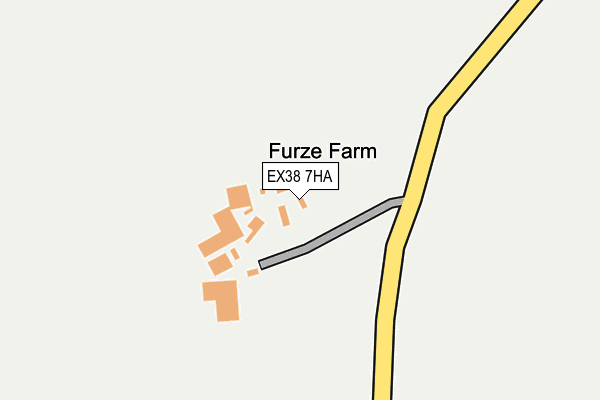 EX38 7HA map - OS OpenMap – Local (Ordnance Survey)