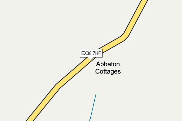 EX38 7HF map - OS OpenMap – Local (Ordnance Survey)