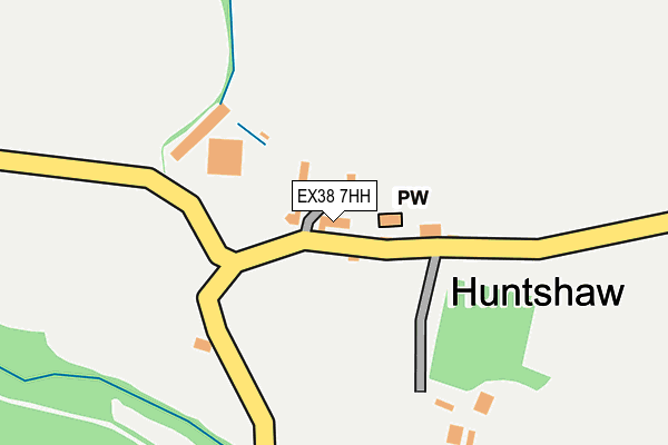 EX38 7HH map - OS OpenMap – Local (Ordnance Survey)