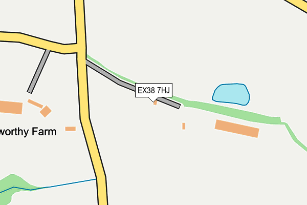 EX38 7HJ map - OS OpenMap – Local (Ordnance Survey)