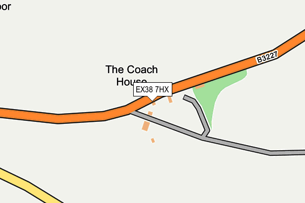 EX38 7HX map - OS OpenMap – Local (Ordnance Survey)