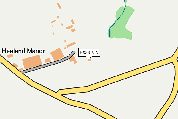 EX38 7JN map - OS OpenMap – Local (Ordnance Survey)