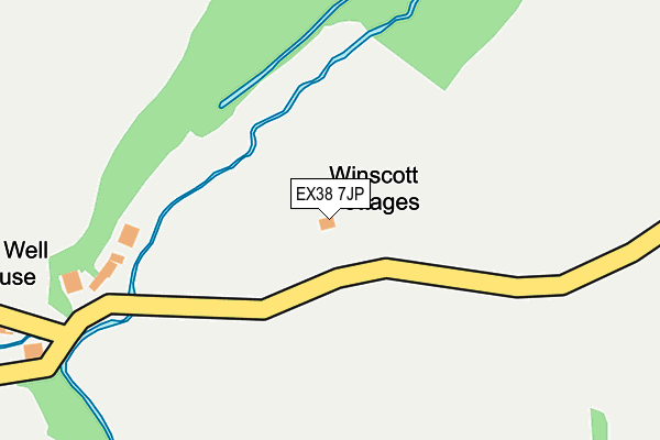 EX38 7JP map - OS OpenMap – Local (Ordnance Survey)