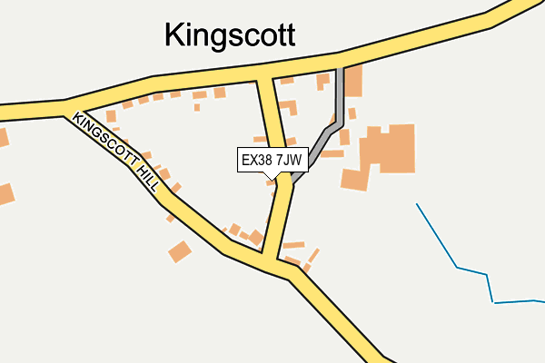 EX38 7JW map - OS OpenMap – Local (Ordnance Survey)