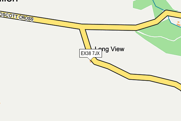 EX38 7JX map - OS OpenMap – Local (Ordnance Survey)