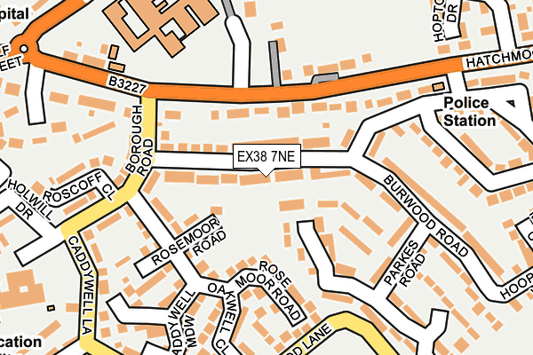 EX38 7NE map - OS OpenMap – Local (Ordnance Survey)