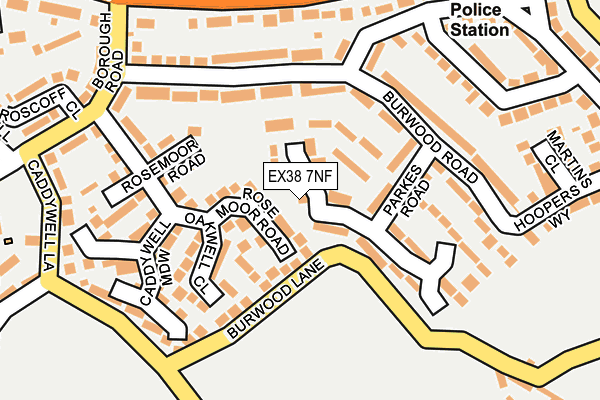 EX38 7NF map - OS OpenMap – Local (Ordnance Survey)